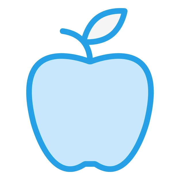 Ilustración del diseño del icono vectorial de Apple