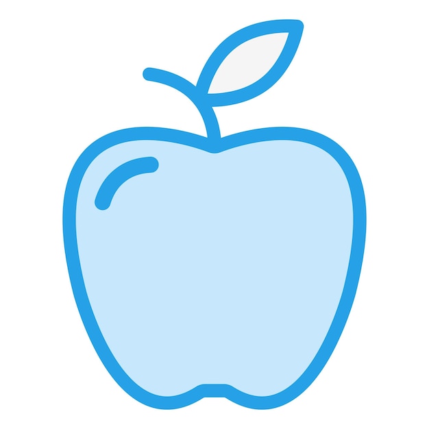 Ilustración del diseño del icono vectorial de Apple