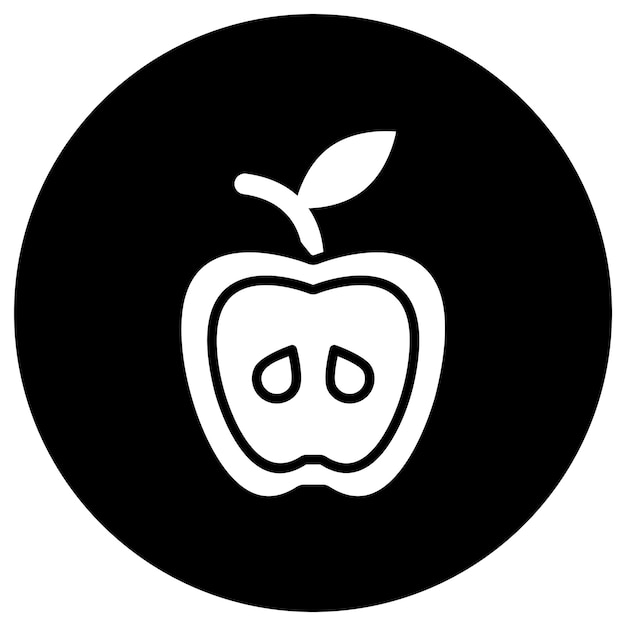 Ilustración del diseño del icono vectorial de Apple