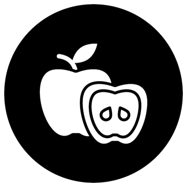 Ilustración del diseño del icono vectorial de Apple