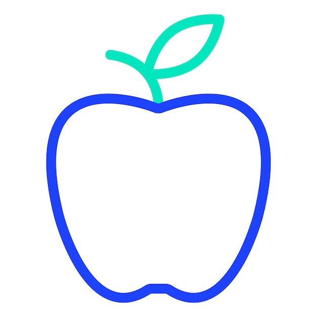 Ilustración del diseño del icono vectorial de Apple
