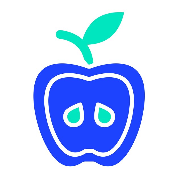 Ilustración del diseño del icono vectorial de Apple