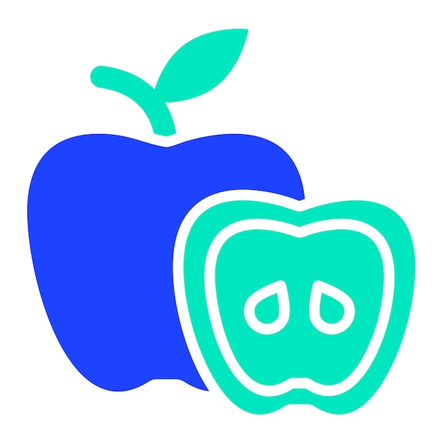 Ilustración del diseño del icono vectorial de Apple