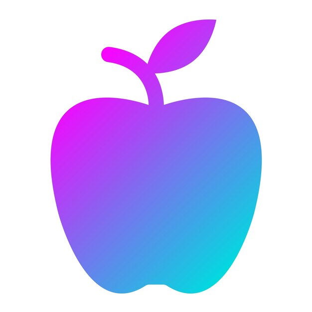 Ilustración del diseño del icono vectorial de Apple