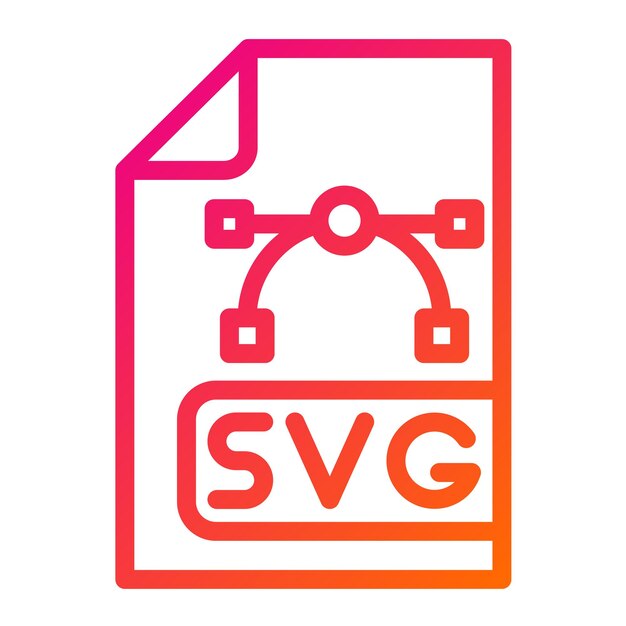 Ilustración del diseño del icono vectorial del archivo Svg