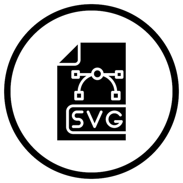 Ilustración del diseño del icono vectorial del archivo Svg