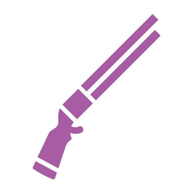 Ilustración del diseño del icono vectorial del arma
