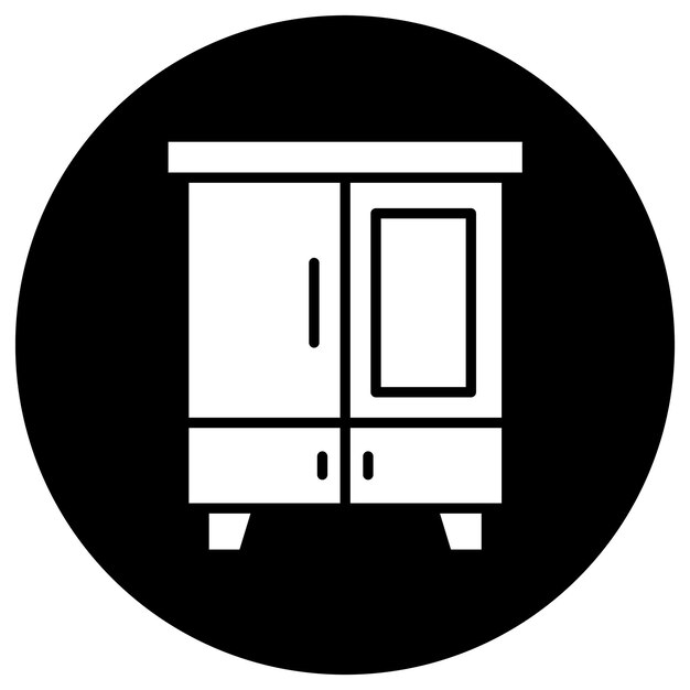 Ilustración del diseño del icono vectorial del armario