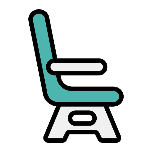 Vector ilustración del diseño del icono vectorial del asiento