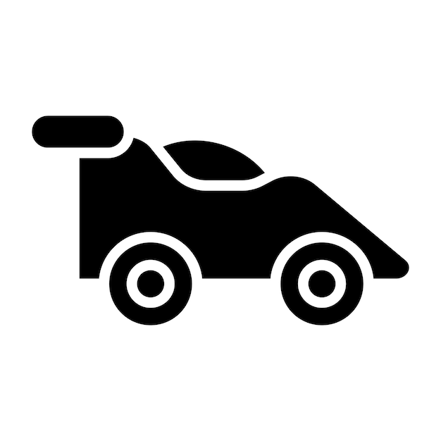 Ilustración del diseño del icono vectorial del automóvil