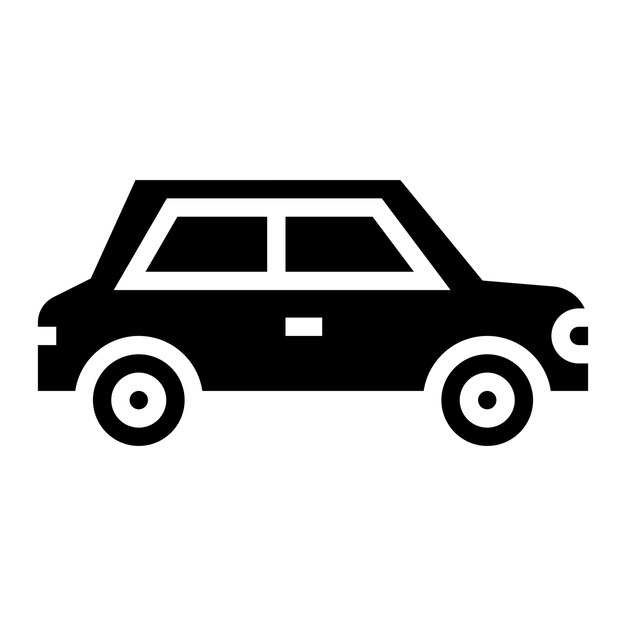 Ilustración del diseño del icono vectorial del automóvil