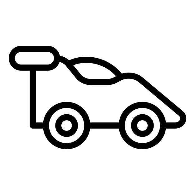 Ilustración del diseño del icono vectorial del automóvil