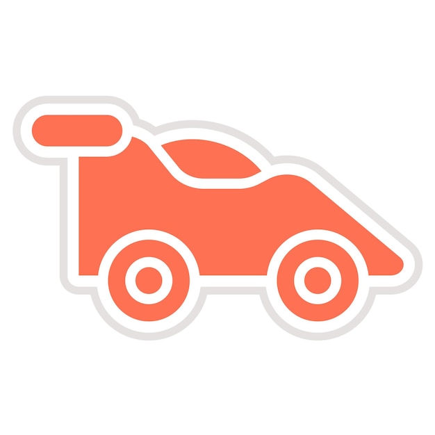 Ilustración del diseño del icono vectorial del automóvil