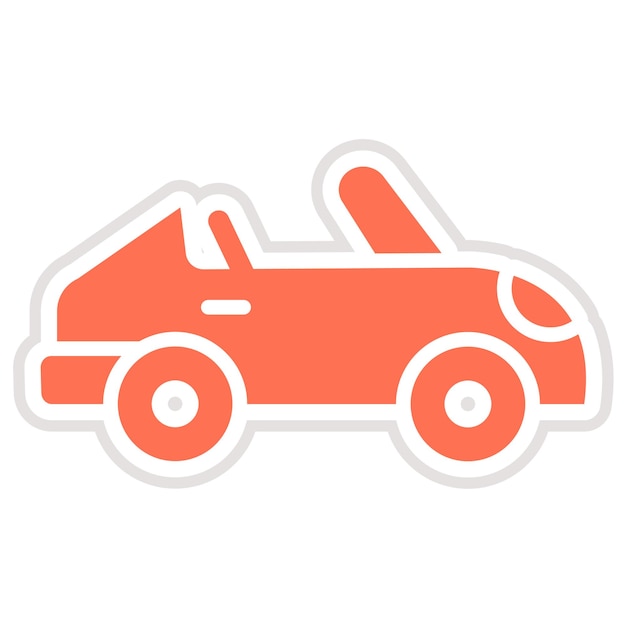 Ilustración del diseño del icono vectorial del automóvil