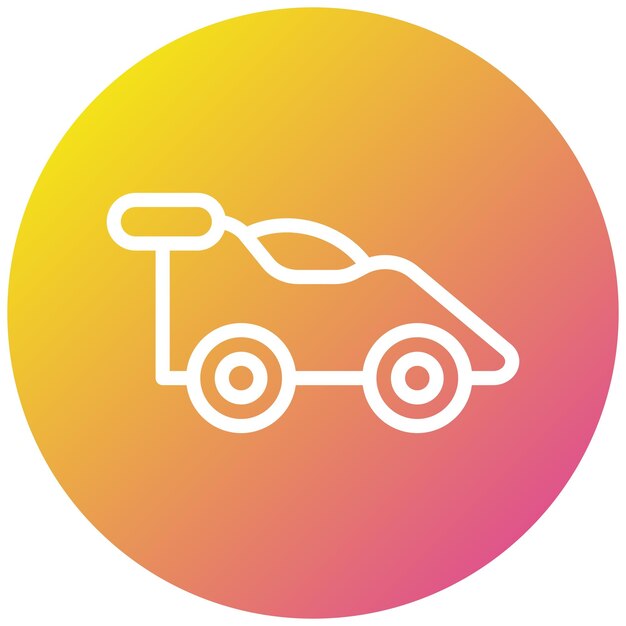 Ilustración del diseño del icono vectorial del automóvil