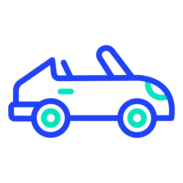 Ilustración del diseño del icono vectorial del automóvil