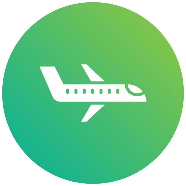 Vector ilustración del diseño del icono vectorial del avión