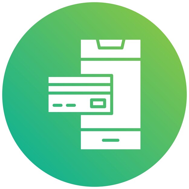 Ilustración del diseño del icono vectorial de la banca móvil