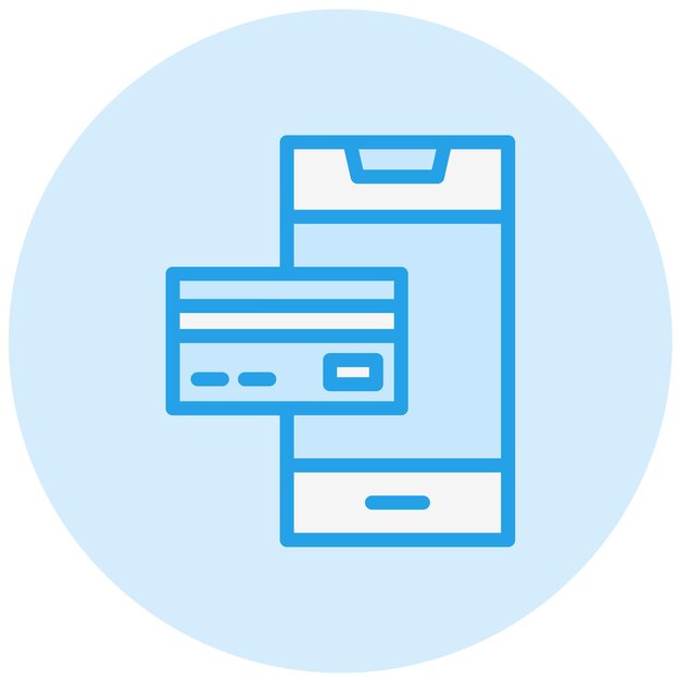 Ilustración del diseño del icono vectorial de la banca móvil