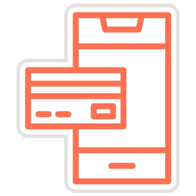 Ilustración del diseño del icono vectorial de la banca móvil