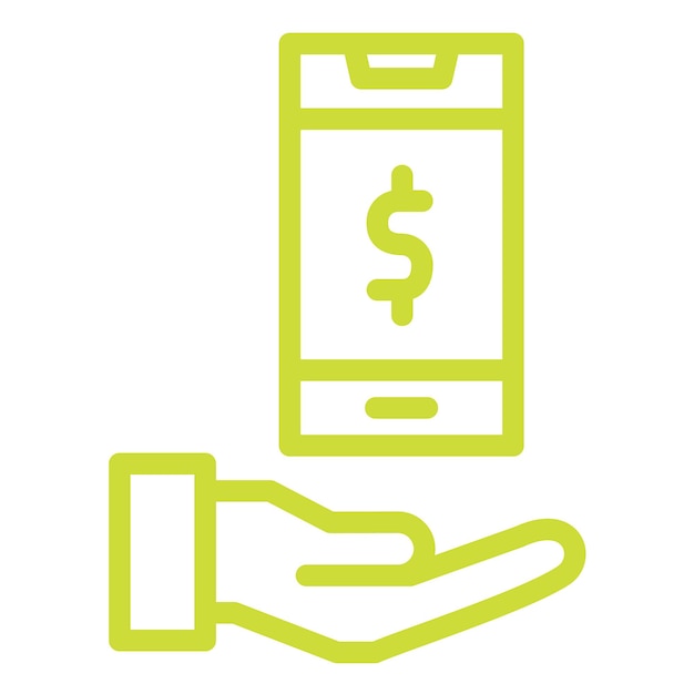 Ilustración del diseño del icono vectorial de la banca móvil