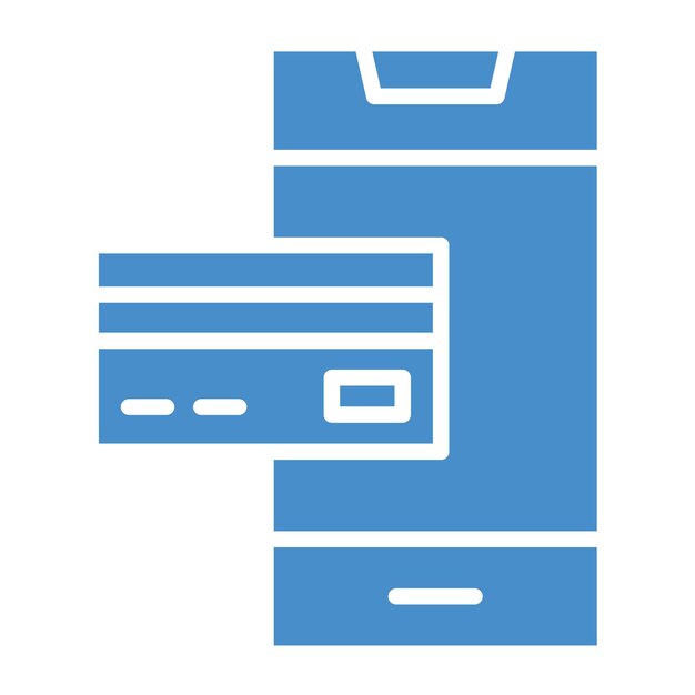 Ilustración del diseño del icono vectorial de la banca móvil