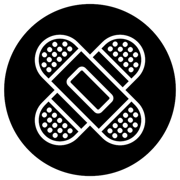 Ilustración del diseño del icono vectorial de Band Aid