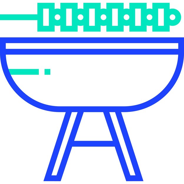 Ilustración del diseño del icono vectorial de la barbacoa