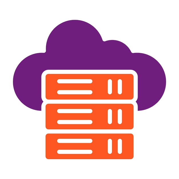 Ilustración del diseño del icono vectorial de la base de datos