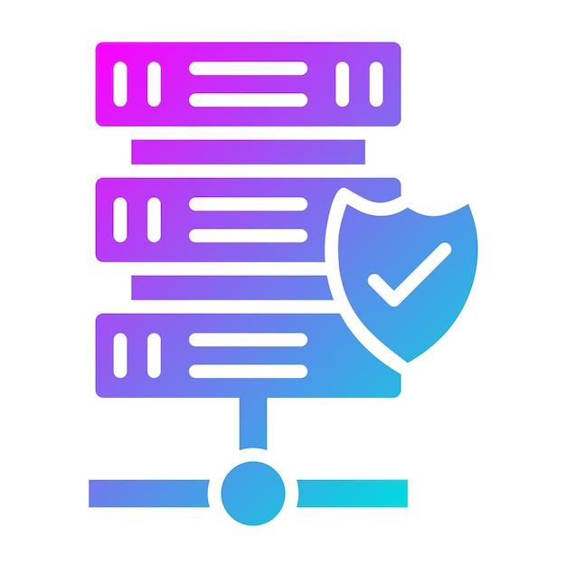 Ilustración del diseño del icono vectorial de la base de datos