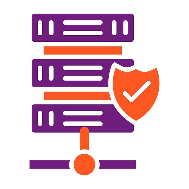 Ilustración del diseño del icono vectorial de la base de datos