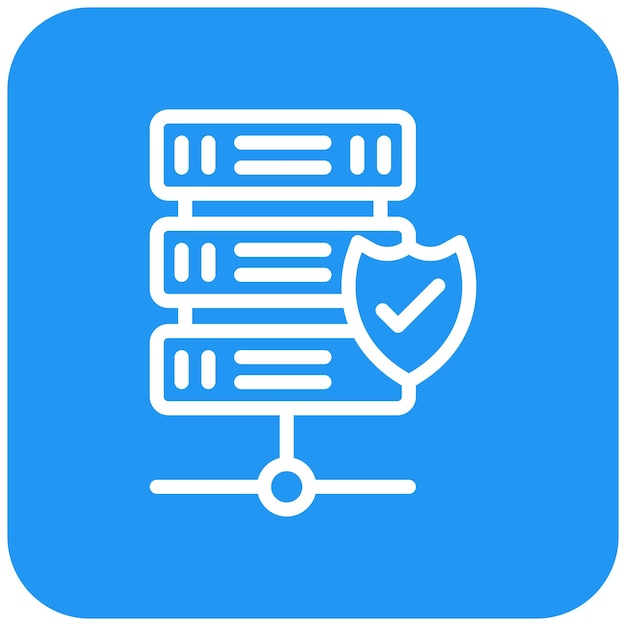 Ilustración del diseño del icono vectorial de la base de datos