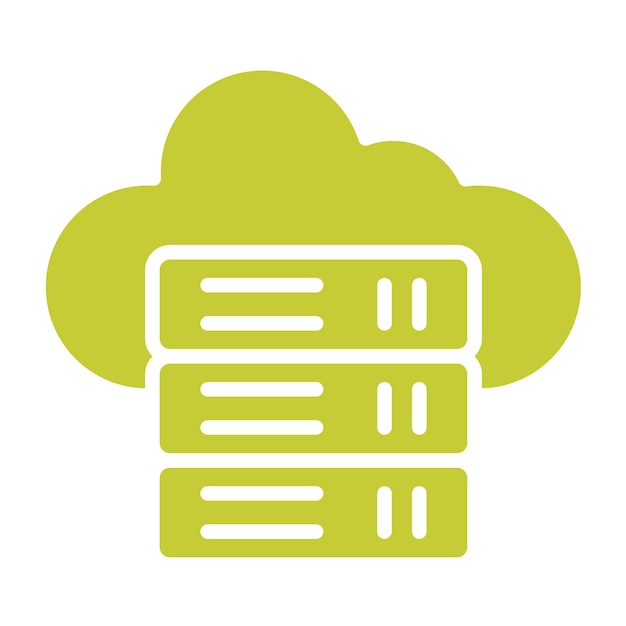 Ilustración del diseño del icono vectorial de la base de datos