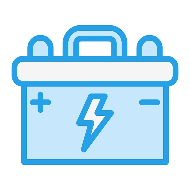 Ilustración del diseño del icono vectorial de la batería