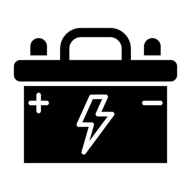 Ilustración del diseño del icono vectorial de la batería