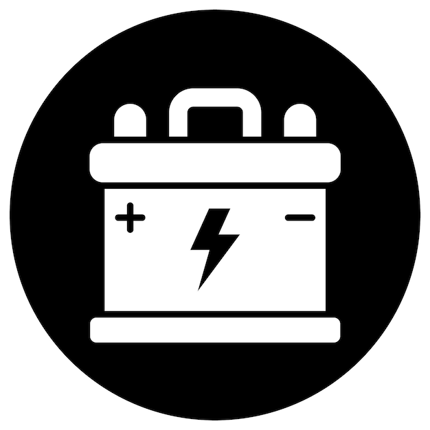Ilustración del diseño del icono vectorial de la batería