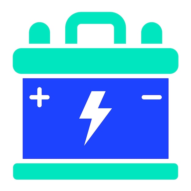 Ilustración del diseño del icono vectorial de la batería