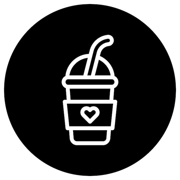 Ilustración del diseño del icono vectorial del batido