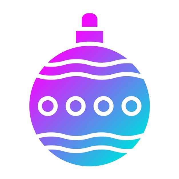 Ilustración del diseño del icono vectorial de Bauble