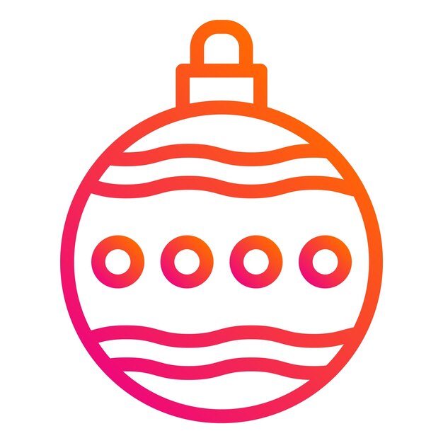 Ilustración del diseño del icono vectorial de Bauble