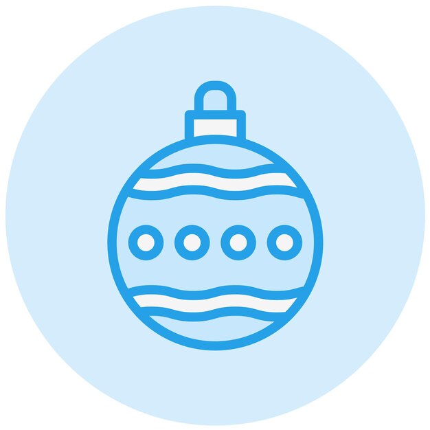 Ilustración del diseño del icono vectorial de Bauble
