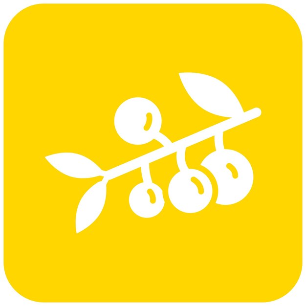 Ilustración del diseño del icono vectorial de las bayas