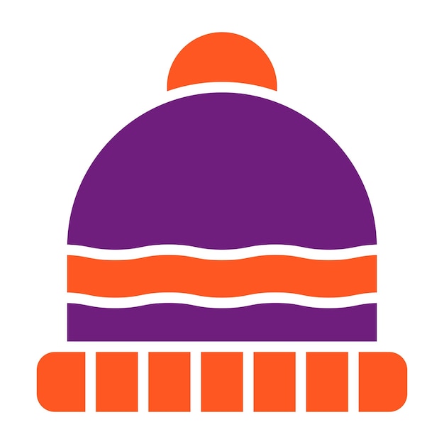Ilustración del diseño del icono vectorial de Beanie
