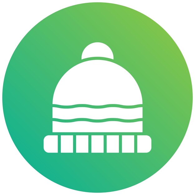 Ilustración del diseño del icono vectorial de Beanie