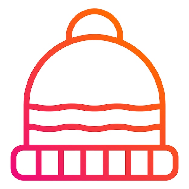 Ilustración del diseño del icono vectorial de Beanie