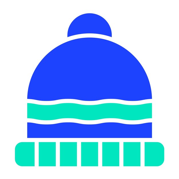 Ilustración del diseño del icono vectorial de Beanie