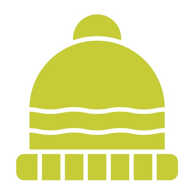 Ilustración del diseño del icono vectorial de Beanie