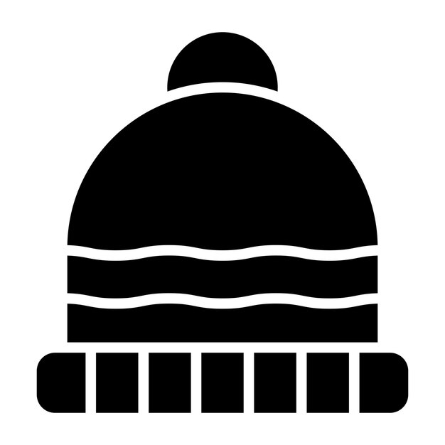 Ilustración del diseño del icono vectorial de Beanie