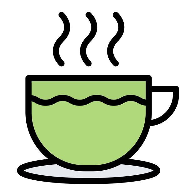 Ilustración del diseño del icono vectorial de la bebida caliente
