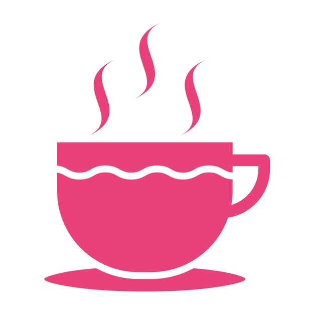 Ilustración del diseño del icono vectorial de la bebida caliente